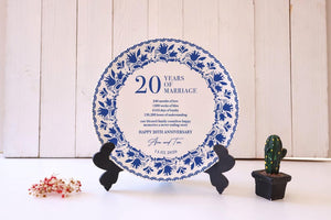 Custom 20th Anniversary Keepsake - 20th Anniversary Gift - 20 Year Anniversary - 20th Wedding Anniversary - Anniversary Gift for Parents