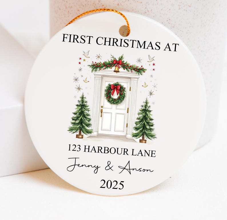 Personalised New Home Bauble,New Home Christmas Ornament 2025,First Christmas in Our New Home Ornament, Happy New Home Gift,New Home Decor