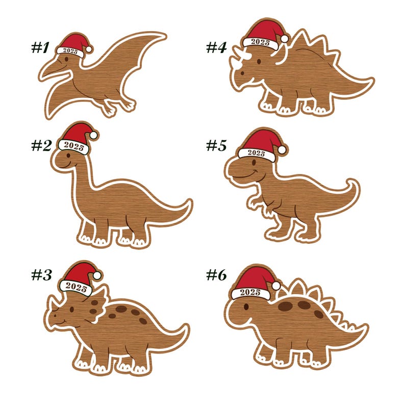 Cute Dinosaur Christmas Ornament, Custom Baby Ornament, Trex Ornament, Baby Name Dinosaur Ornament, Dinosaur Ornament Felt