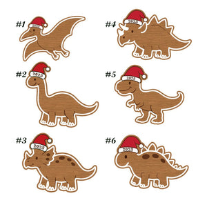 Cute Dinosaur Christmas Ornament, Custom Baby Ornament, Trex Ornament, Baby Name Dinosaur Ornament, Dinosaur Ornament Felt