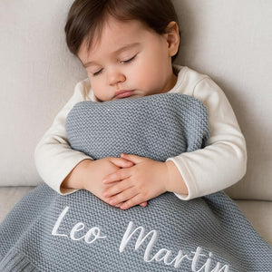 Personalized Baby Knit Blanket, Embroidered Baby Name Blanket, Newborn Cotton Blanket, Unique Baby Shower Gift, Newborn Blanket, Baby Shower Gift il_794xN.7143264682_i4sc.jpg