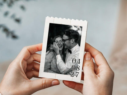 Personalised Couple Photo Gift, Anniversary Keepsake, Style Memory Block, Romantic Present, Gift For Couple, Wedding Anniversary Gift