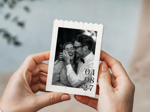 Personalised Couple Photo Gift, Anniversary Keepsake, Style Memory Block, Romantic Present, Gift For Couple, Wedding Anniversary Gift