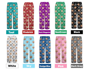 Custom Pet Photo Pajama Pants: Personalized Dog/Cat Portrait Sleepwear