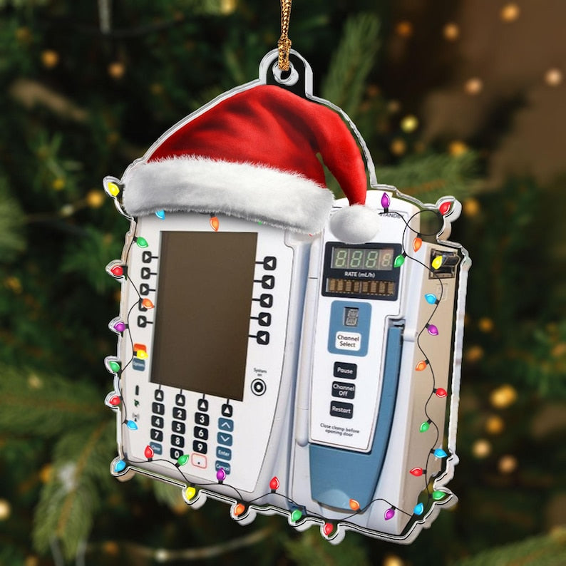 Anesthesia Machine Ornament, Nurse 2D Acrylic Flat Ornament, Custom Ventilator Machine Christmas Ornament, Nurse Life Gift, Nurse Christmas