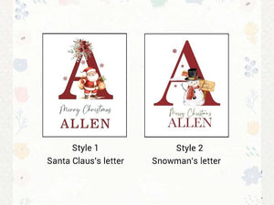 Personalized Santa Sack, Large Christmas Sack, Personalized Christmas Toy Sack with Name Initial, Christmas Gift Bag, First Christmas Gift