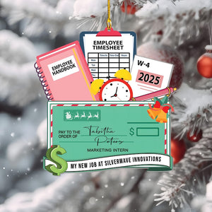 Personalized New Job Christmas Ornament, 1st Job Gift, New Job Gift, New Job Ornament 2025, First year new career, New Promotion gift