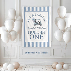 Hole In One Birthday, Boy 1st Birthday, Hole-In One Par-Tee, Golf Birthday Party Decorations, Golf First Birthday Banner