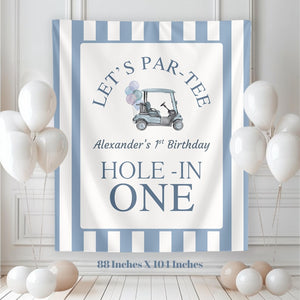 Hole In One Birthday, Boy 1st Birthday, Hole-In One Par-Tee, Golf Birthday Party Decorations, Golf First Birthday Banner