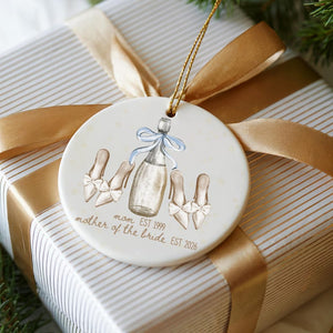 Personalized Gift for Mother of the Bride, Custom Ornament from Bride, Gift From Daughter, Wedding Keepsake for Mom, MOB Gifts