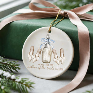 Personalized Gift for Mother of the Bride, Custom Ornament from Bride, Gift From Daughter, Wedding Keepsake for Mom, MOB Gifts