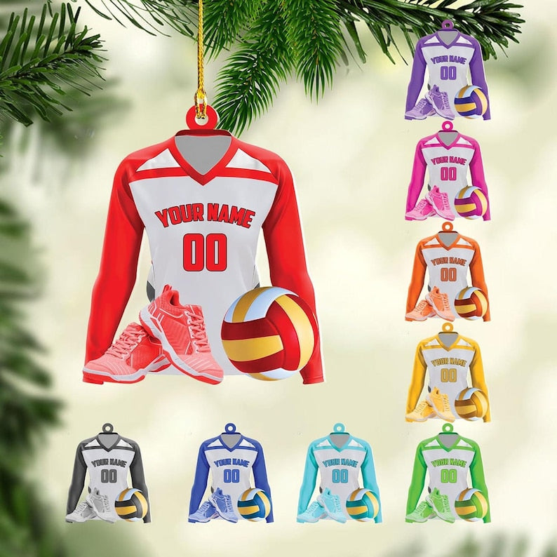 Volleyball Girl Ornament Personalized, Sports Ornament 2025, Christmas Gift for Sport Lover, Christmas Decoration, Team Gift, Senior Gift
