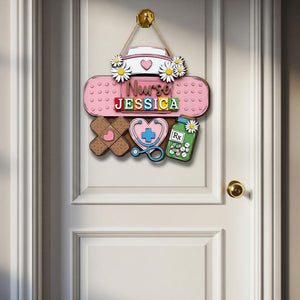 Personalized Nurse Wooden Sign , Custom Nurse Sign, Nurse Gift, Medical Decor, Hospital Decor, Nurse Appreciation Gift, Thank You Nurse