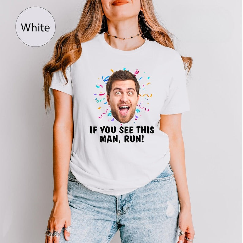 Personalized Marathon Runner Shirt: Custom Photo Matching Crew Tees