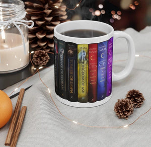 Custom Book Stack Mug: Personalized Book Lover Coffee Cup