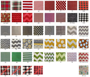 Personalized Plaid Christmas Stocking: Embroidered Family Holiday Decor