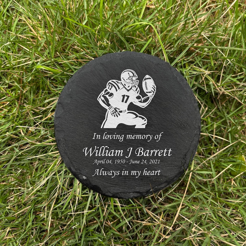 American football Memorial Stone, American football Memorial Gifts, Football Player Tribute Gift, Remembrance Gifts, Football sympathy gift