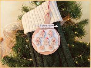 Personalized Gingerbread Christmas Ornament Grandma & Grandpa s Perfect Batch Family Ornament 2025, Cookie Keepsake