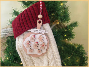 Personalized Gingerbread Christmas Ornament Grandma & Grandpa s Perfect Batch Family Ornament 2025, Cookie Keepsake