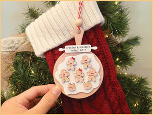 Personalized Gingerbread Christmas Ornament Grandma & Grandpa s Perfect Batch Family Ornament 2025, Cookie Keepsake