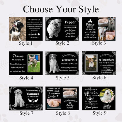 Personalized Pet Memorial,Custom Pet Memorial Stone,Pet Grave Marker With Photo,Pet Grave Stone,Pet Memorial Gift,Dog Sympathy Gift