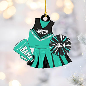 Personalized Cheerleader Christmas Ornament: Acrylic ornament
