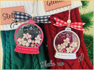 Personalized Gingerbread Family Ornament With Hat, Custom Family Christmas Ornament 2025, 4D Cookie Keepsake Holiday Gift