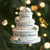 Personalized Wedding Cake First Christmas Married Ornament, Custom Name Ornament, Mr Mrs Ornament, Wedding Ornament, Wedding Cake 2D Flat