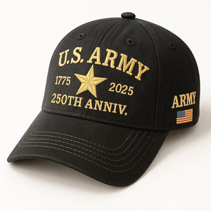 250th Anniversary U.S. Army Cap: Patriotic Veteran Gift
