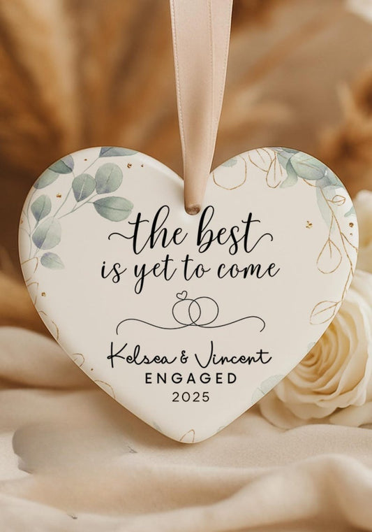 Engagement Gifts for Couples, The best is yet to come, engaged Christmas gift, engaged couple gift, personalized engagement gift