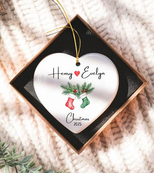 Personalized Couple Christmas Ornament 2025, Couple Ornament, Together Ornament, New Couple Keepsake, Christmas Gift For Couple