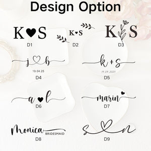 Personalized Jewelry Dish/ Bridesmaid Gifts/ Engagement Ring Dish/ Birthday Gift for Her/ Graduation Gift/ Bridal Shower Gift/ Gift for Mom