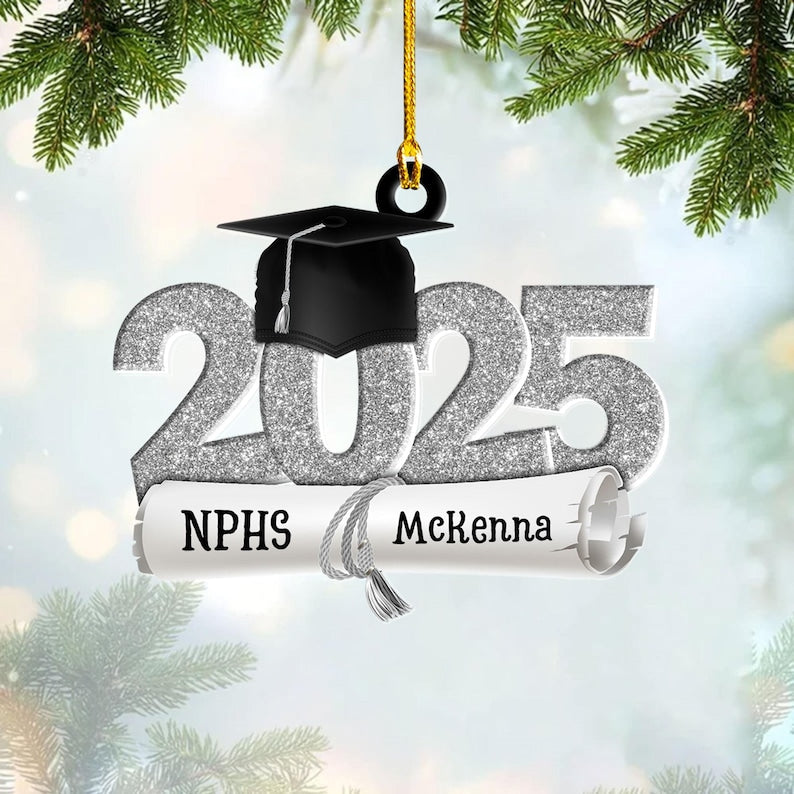 Personalized Senior 2026 Ornament, Custom Class of 2026 Ornament, High School Senior, Personalized New Student Gift, Class of Gift