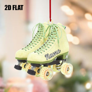 Personalized Roller Skate 2D Flat Acrylic Ornaments, Roller Skate Christmas Ornament, Gift for Roller Skate Lovers, Xmas Hanging Ornament