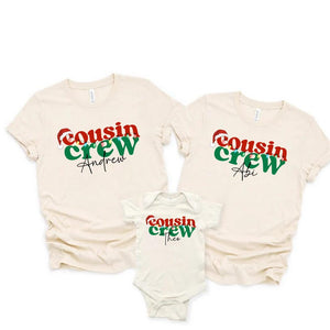 Personalized Christmas Cousin Crew Kids Shirt Custom Matching Cousins Shirts Christmas Cousin Trip Tee Cousin Crew Toddler Cousin Tshirts