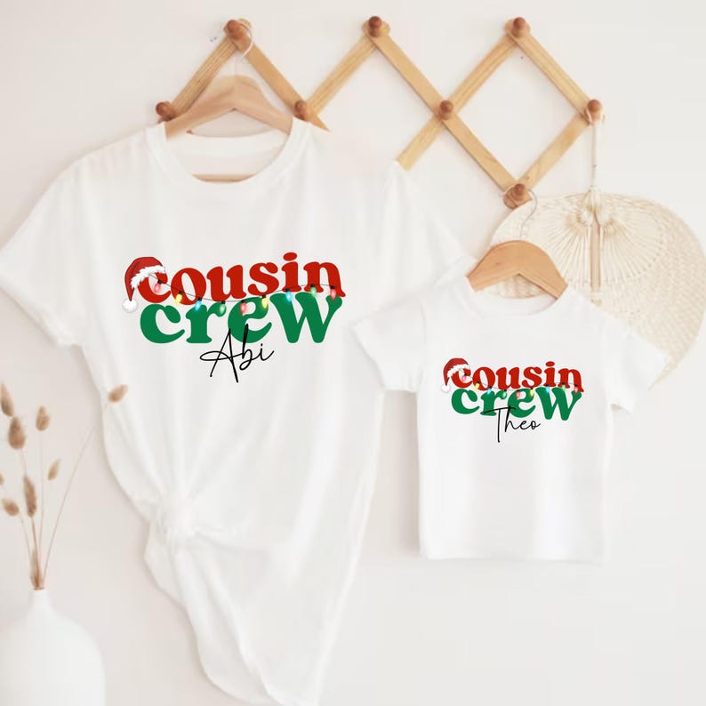 Personalized Christmas Cousin Crew Kids Shirt Custom Matching Cousins Shirts Christmas Cousin Trip Tee Cousin Crew Toddler Cousin Tshirts