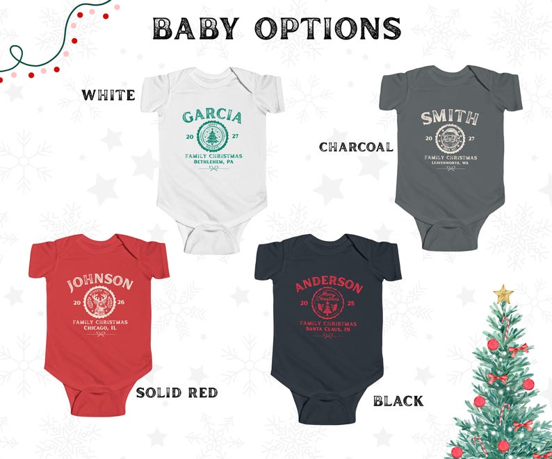 Custom Family Christmas Shirts, Matching Xmas Tees, Personalized Name Shirt, Vintage Santa Varsity Christmas Family Outfits Pjs