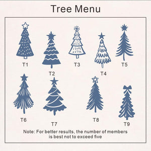 Personalised First Christmas As a Family of 2/3/4/5 Christmas Bauble, Family Tree Christmas Bauble, 2025 Family First Christmas Ornament