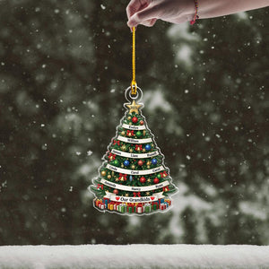 Personalized Grandkids Christmas Tree Ornament 2025 - Custom Acrylic Holiday Gift with Names - Our Grandkids Xmas Tree Decor