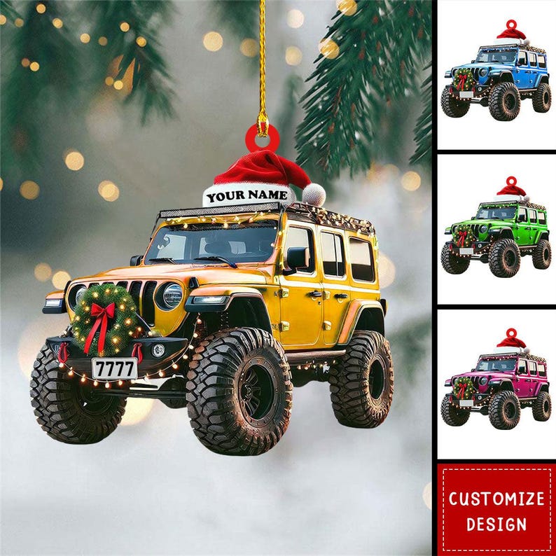 Personalized Off-Road Car Christmas Ornament, Off-Road Car Keepsake, Car Lovers Ornament, Christmas Gift Car Driver Xmas Decoration