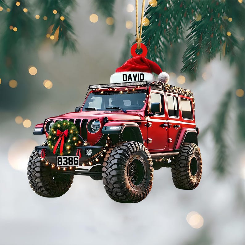 Personalized Off-Road Car Christmas Ornament, Off-Road Car Keepsake, Car Lovers Ornament, Christmas Gift Car Driver Xmas Decoration