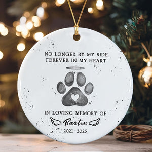 Personalized Dog Christmas Memorial Ornament 2025, Dog Memorial Photo, Loss Of Dog Ornament, In Loving Memory Of Pet, Remembrance Ornament