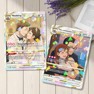 Personalized PKM Anniversary Card, Anime Wedding Card, Custom Couple P - Best Custom Personalized PKM Anniversary Card, Anime Wedding Card, Custom Couple P - Best Custom