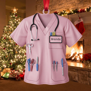 Christmas Nurse Ornament, Christmas Nursing School Shirt, Santa Gift For Nurses, Nurse Ornament, Nurse Graduation Gift, RN Nurse Ornament