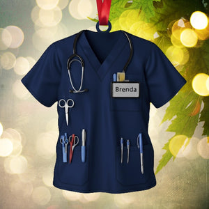 Christmas Nurse Ornament, Christmas Nursing School Shirt, Santa Gift For Nurses, Nurse Ornament, Nurse Graduation Gift, RN Nurse Ornament
