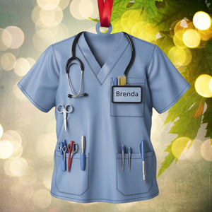 Christmas Nurse Ornament, Christmas Nursing School Shirt, Santa Gift For Nurses, Nurse Ornament, Nurse Graduation Gift, RN Nurse Ornament