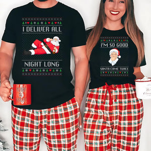 Funny Couples Christmas Pajamas, Couples Holiday Shirt, Xmas Party Couple Tee, Newlywed Christmas Shirts, Matching Xmas Shirt, Couple Gift