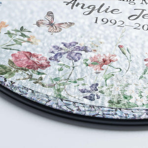 Custom Memorial Stained Glass Suncatcher,Loss Of Dad Sympathy Gift,In Memory of Mom Memorial Ornament,Loss of Mom Ornament,Remembrance Gifts Mother's Day Gift