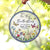 Now She Flies With Butterflies Memorial Stained Glass Suncatcher, Mom Memorial Suncatcher,Loss of Mom Sympathy Gift Loss of a Loved One Gift