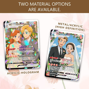 Personalized Poke Couple Anniversary Card, Custom Valentine's Day Gift for Couples, Anniversary Keepsake